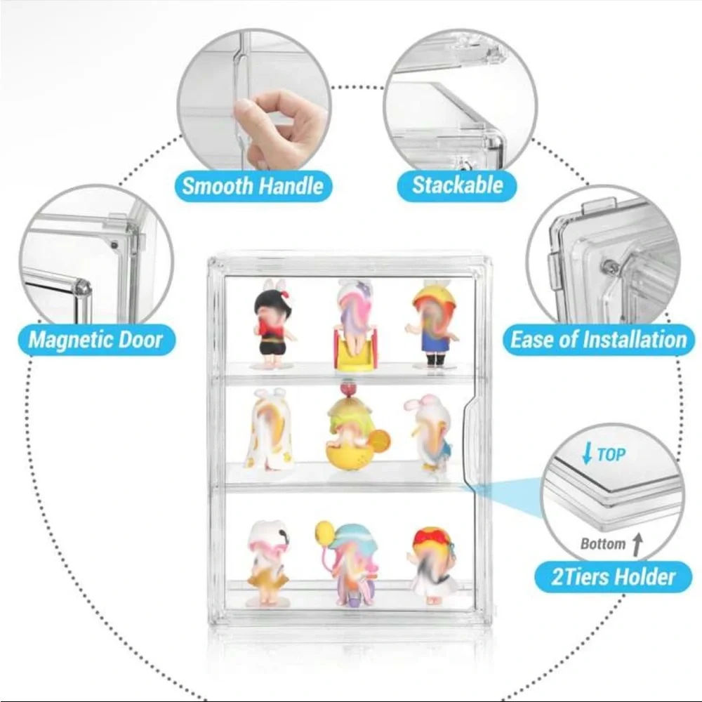 Display Case compatible for Labubu acrylic clear display box - Picture 6 of 8
